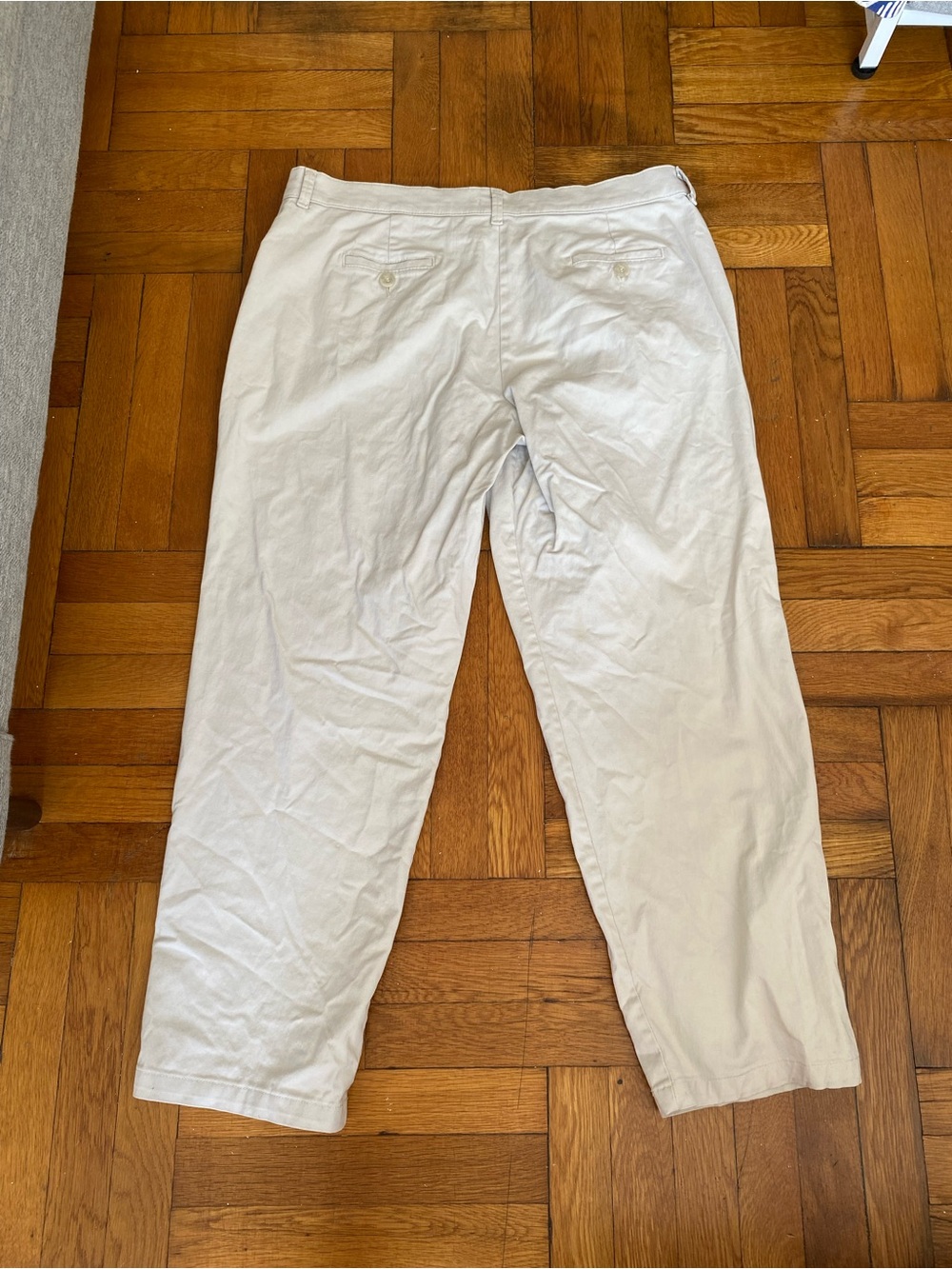 Lee Relaxed VINTAGE Straight Leg Khaki Chino Pants Women’s 16 Medium Beige - Picture 6 of 6